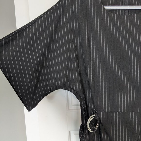 Mango Pin-Stripe Belted Tunic - Picture 3 of 8